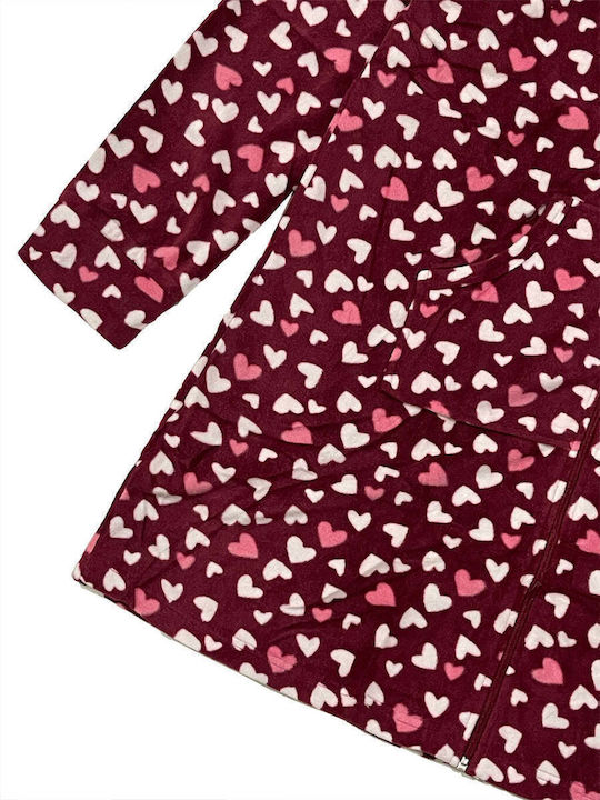 Ustyle Pentru Femei Halat Burgundy