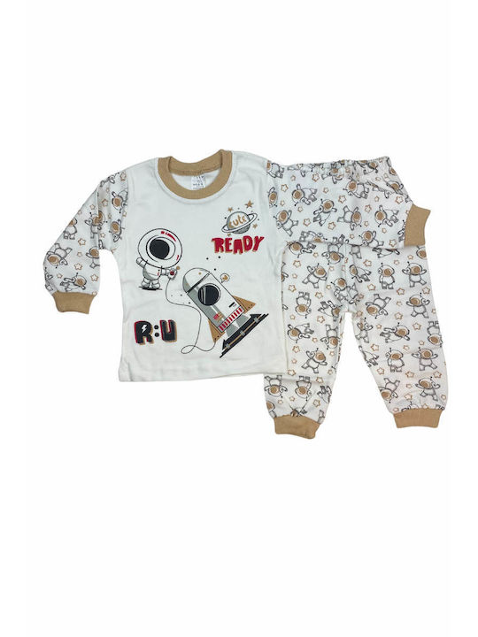 Supermini Pijama pentru copii De iarnă De bumbac Beige