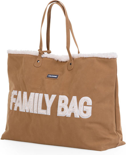 Childhome Τσάντα-Αλλαξιέρα Ώμου/Χειρός Family Bag Καφέ 50x18x40εκ.