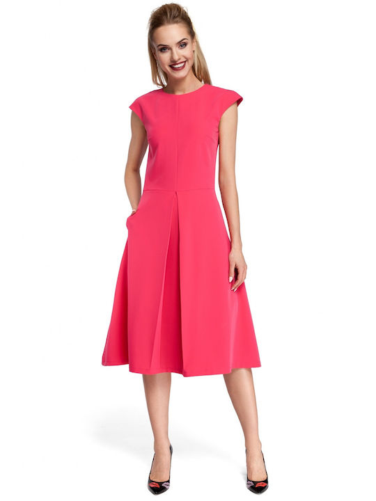 MOE Midi Dress Fuchsia