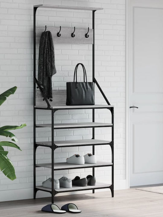 vidaXL Kleiderständer Gray 70x34x184cm