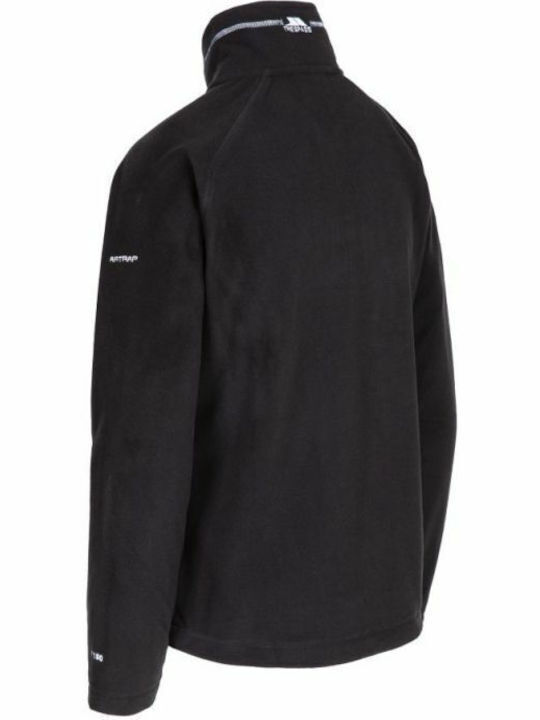 Trespass Skylar Women's Athletic Fleece Blouse Long Sleeve with Zipper Black