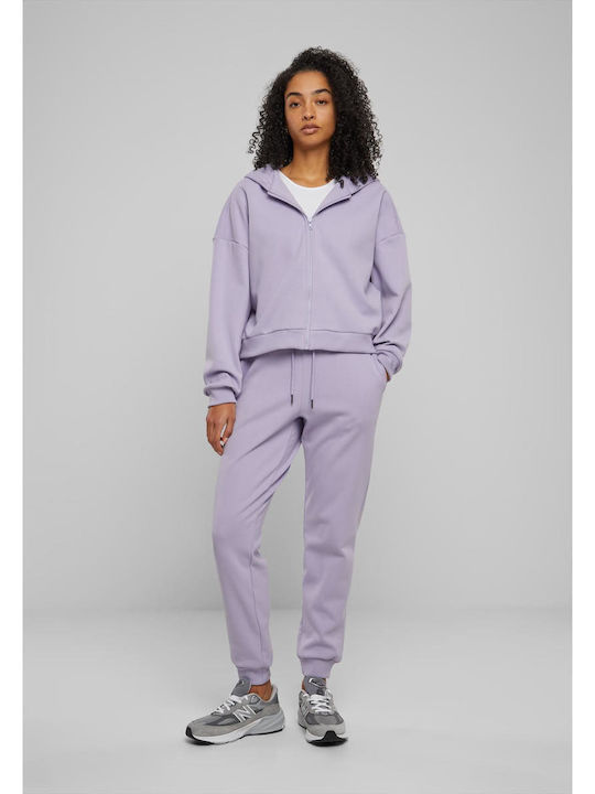 Jachetă hanorac pentru femei Cu glugă Dusty Lilac