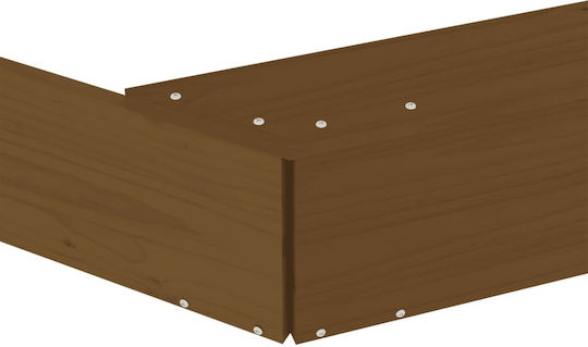 vidaXL Пясъчник 159.5x159.5x20см. Кафяв
