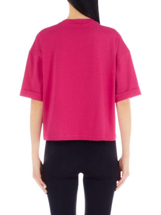 Liu Jo Γυναικείο Αθλητικό Crop T-shirt Ροζ
