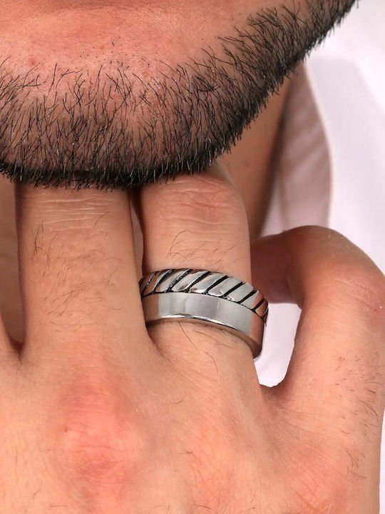 Sector Herren Ring aus Stahl