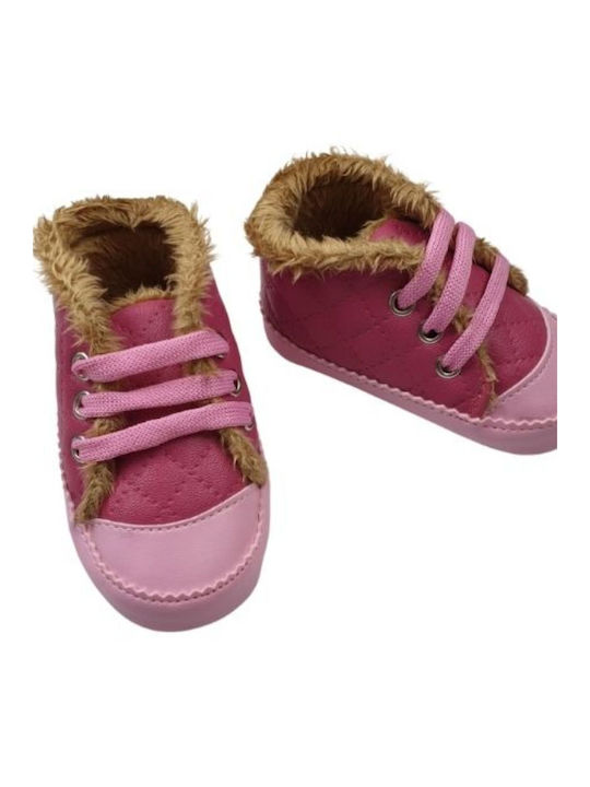 Oscar Baby Βρεφικά Sneakers Αγκαλιάς Φούξια