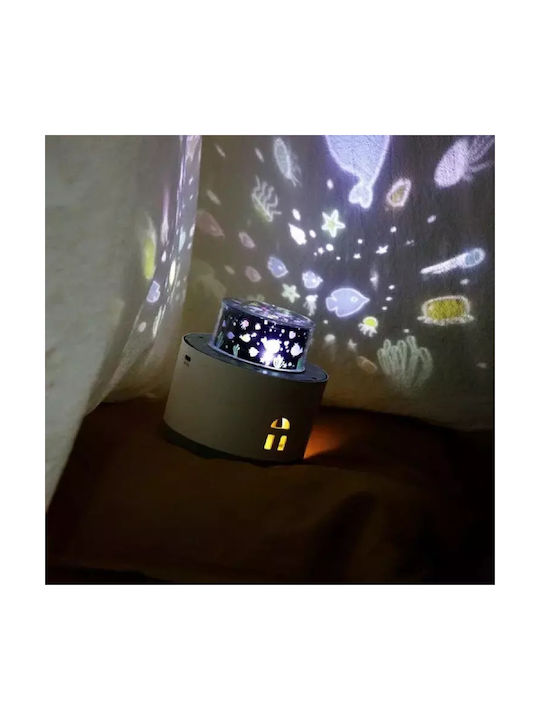 innoGio Kids Table Lamp Projector White