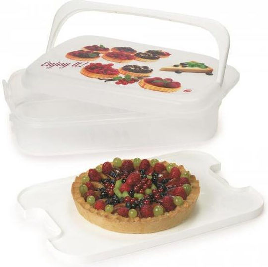 Aria Trade Kunststoff Mittagsbox Mit Fächern Weiß 43x27.50cm