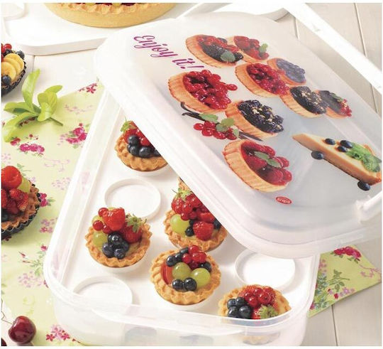 Aria Trade Kunststoff Mittagsbox Mit Fächern Weiß 43x27.50cm