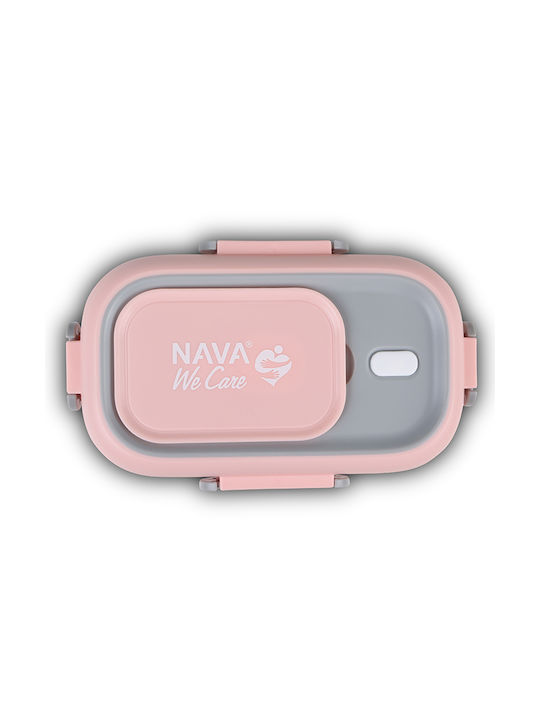 Nava Δοχείο Φαγητού Inox Ροζ 800ml