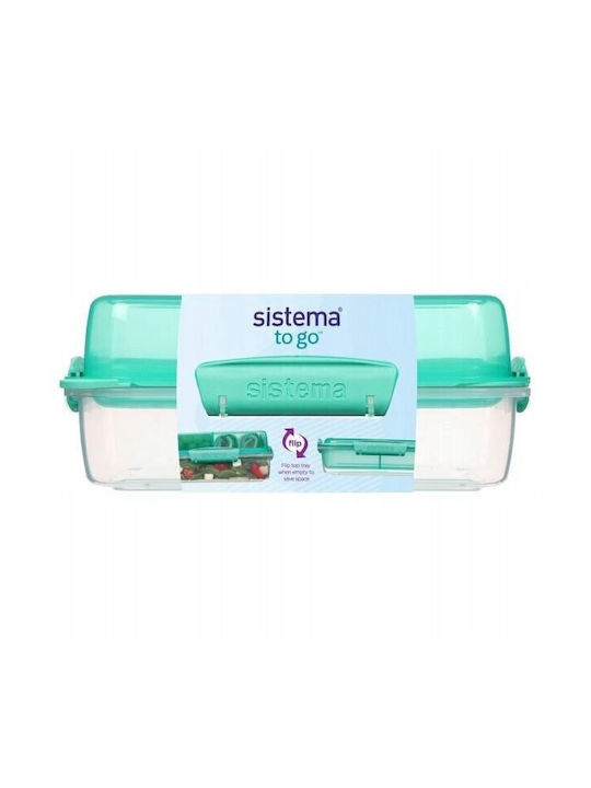 Sistema Plastic Lunch Box Green 1800ml