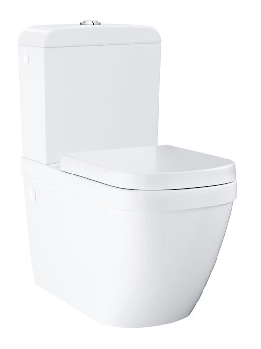 Grohe Euro Ceramic Тоалетна, стояща на пода Без капак Бяла Grohe Euro Ceramic Тоалетна, стояща на пода Без капак Бяла