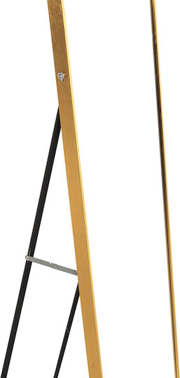 HomeMarkt Boely Boden- oder Standspiegel mit Gold Aluminium Rahmen 160x39cm