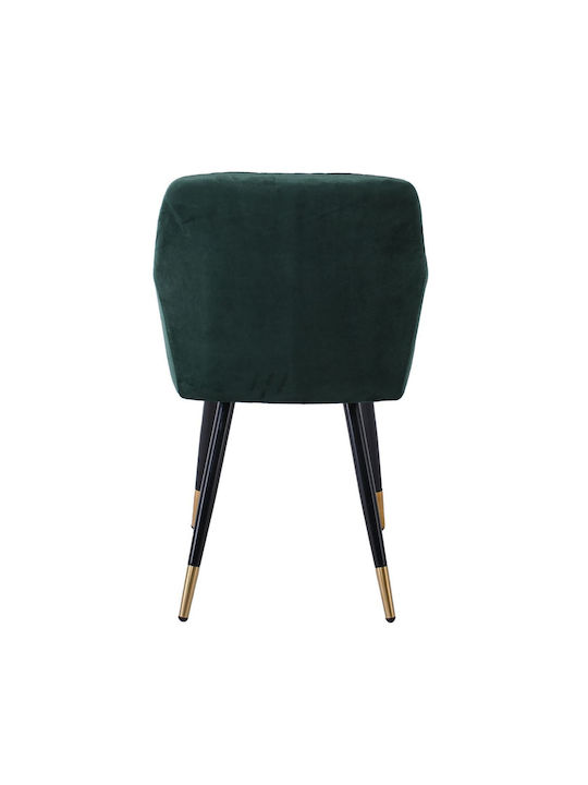 Rena Dining Room Velvet Chair Forest Green 53x59x85cm 2pcs