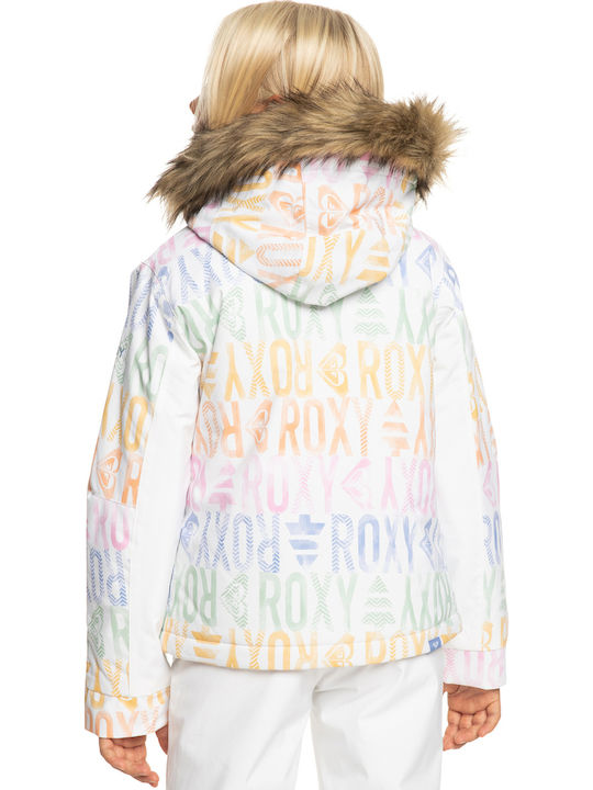 Kids' Casual Jacket Short with Hood WBB3/BRIGHT WHITE BASIC STRIPE