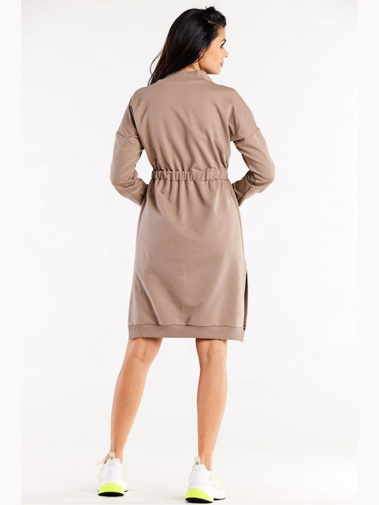 Infinite You Mini Dress Beige