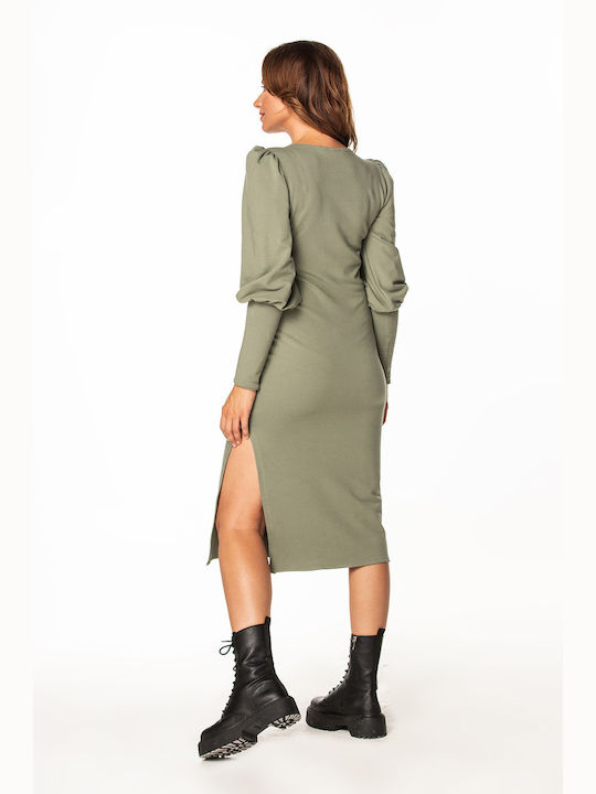 Tessita Midi Dress Khaki