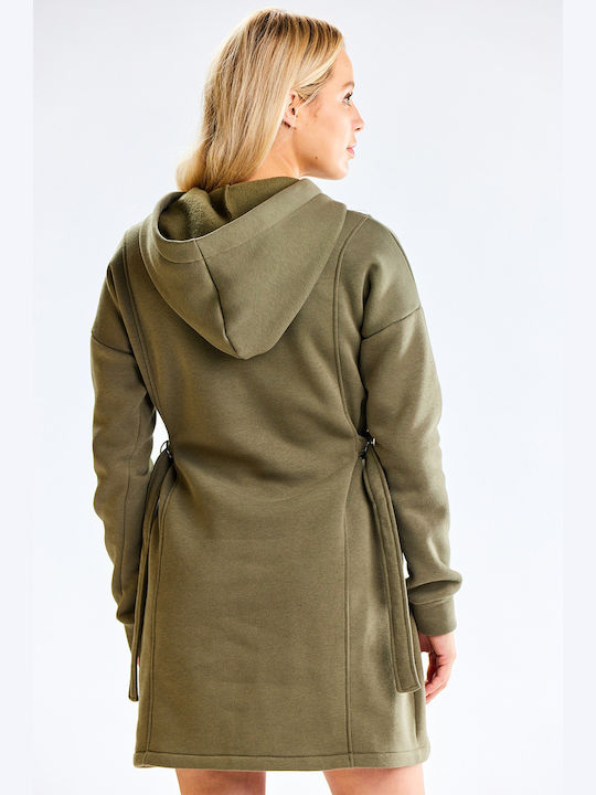 Infinite You Mini Kleid Khaki