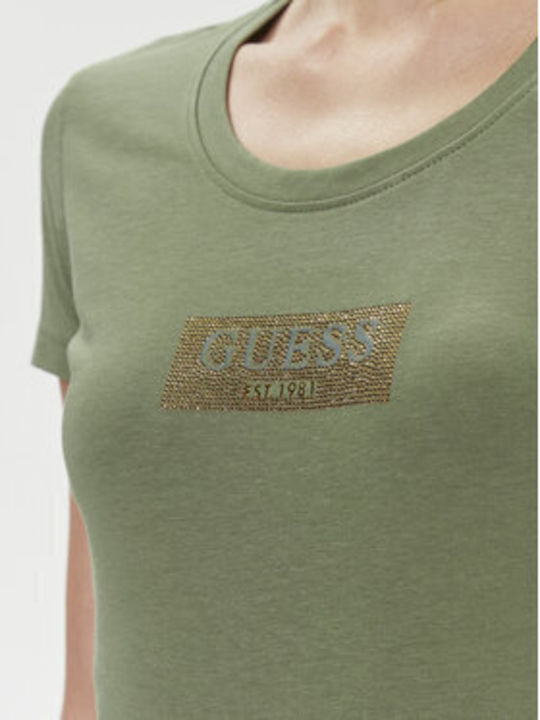 Guess J1314 Γυναικείο T-shirt Πράσινο