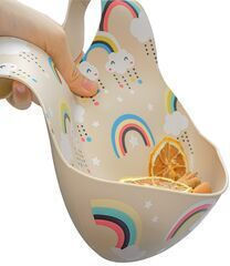 Queen Mother Lion Cub Silicone Feeding Set with Anti-Slip Beige Base 4 Pieces for 6+ Months
