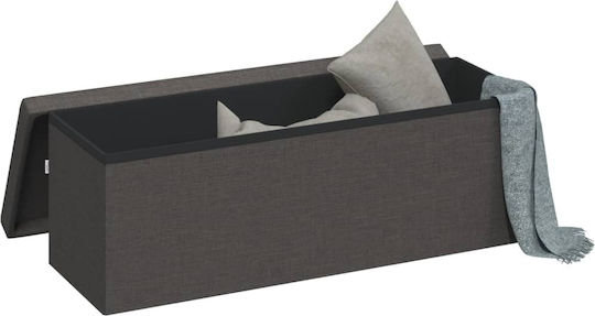 vidaXL Speicherung Dekorative Truhe Hölzernes Gray 110x38x38cm