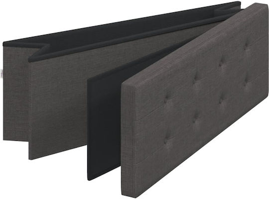 vidaXL Speicherung Dekorative Truhe Hölzernes Gray 110x38x38cm