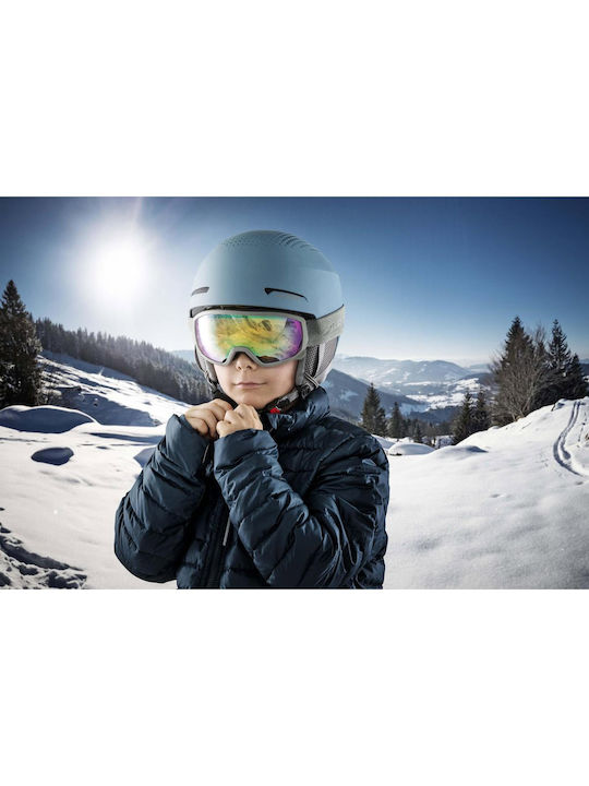 Alpina Ski- & Snowboardbrille Kinder Schwarz mit Linse Spiegel in Schwarz Farbe