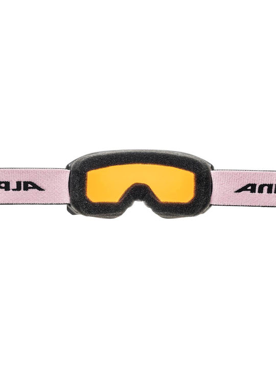 Alpina Ski & Snowboard Goggles Kids Black with Lens in Black Color
