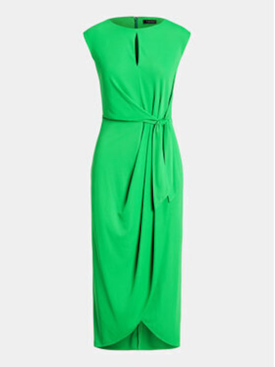 Ralph Lauren Midi Abendkleid Green