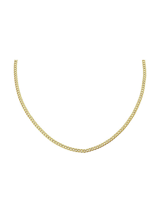 Senzio Belibasakis Goldene Kette Nacken 14K Länge 50cm