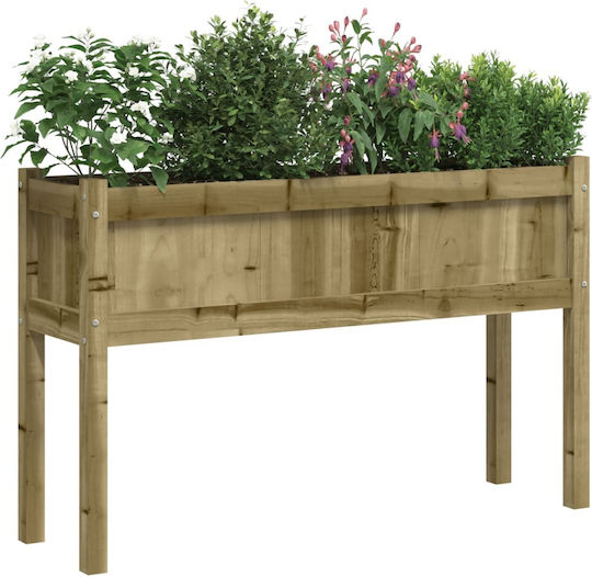 vidaXL Garden Set 2 Planters Wooden Brown