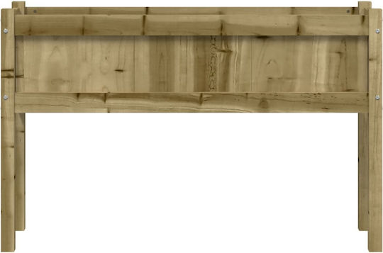 vidaXL Garden Set 2 Planters Wooden Brown