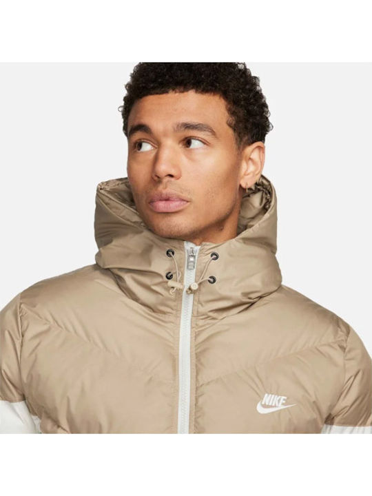 Storm-fit Windrunner Primaloft Winter Jacket Puffer White