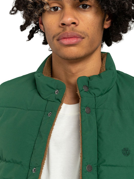 Ärmellos Winter Jacke Dark Green