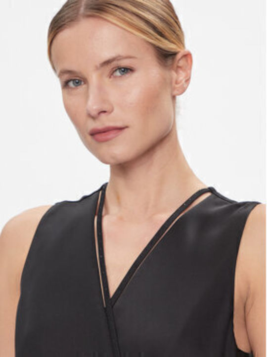 Sommer Midi Abendkleid Schwarz