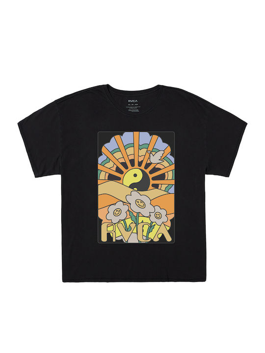 Women's Summer Blouse Short Sleeve RVB/ BLACK