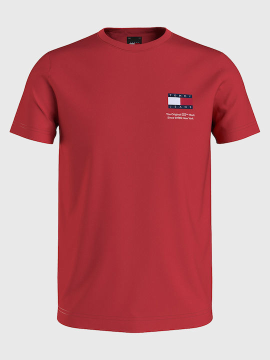 Tommy Hilfiger Tjm T-shirt Bărbătesc cu Mânecă Scurtă Red