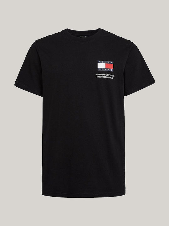 Tommy Hilfiger Tjm Herren T-Shirt Kurzarm Black