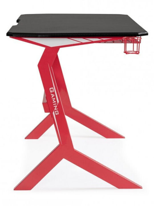 Γραφείο Gaming Ξύλινο Red-Black 118x65x76εκ.