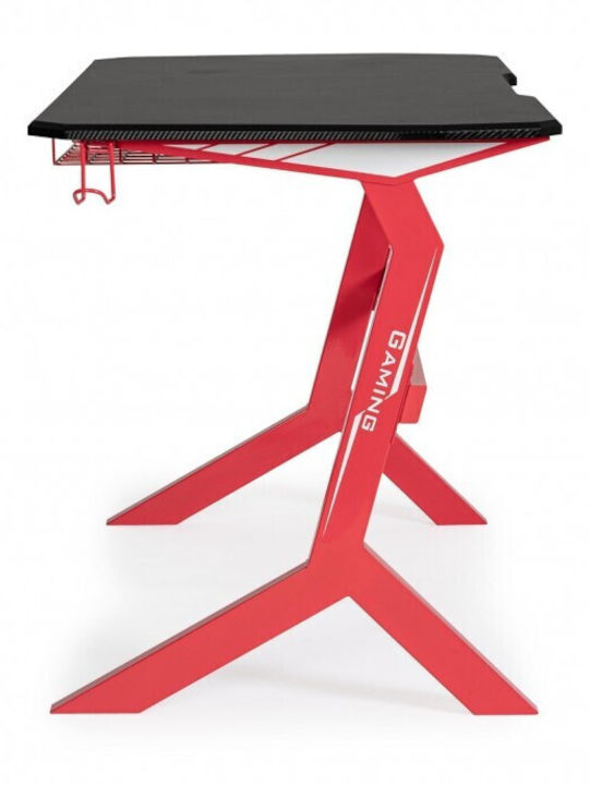 Γραφείο Gaming Ξύλινο Red-Black 118x65x76εκ.