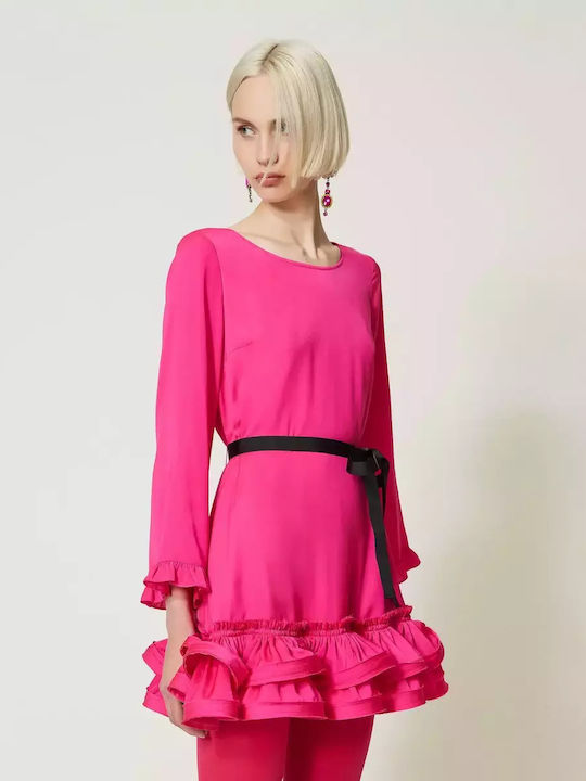 Twinset Mini Rochie Fuchsia