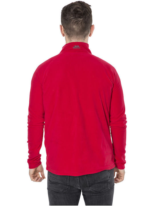 Trespass Blackford Men's Long Sleeve Blouse with Zipper Red