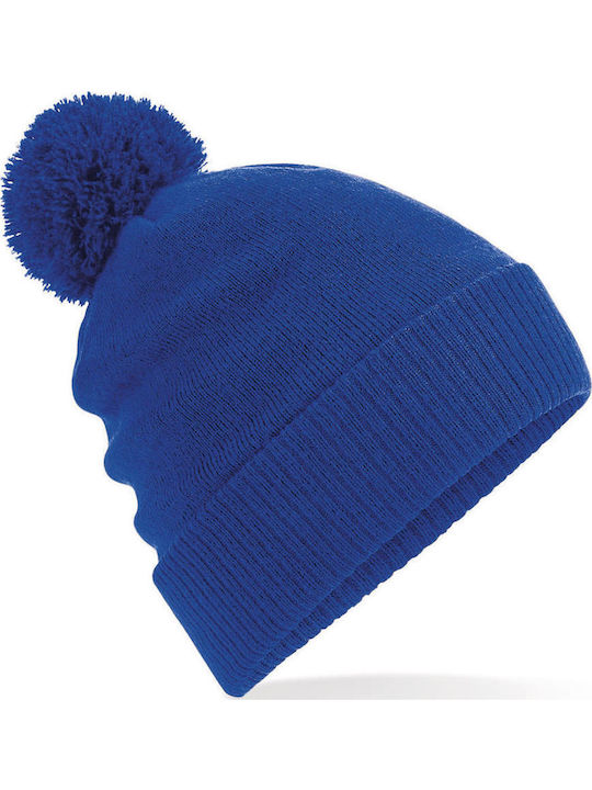 Beanie Unisex Beanie Gestrickt in Marineblau Farbe