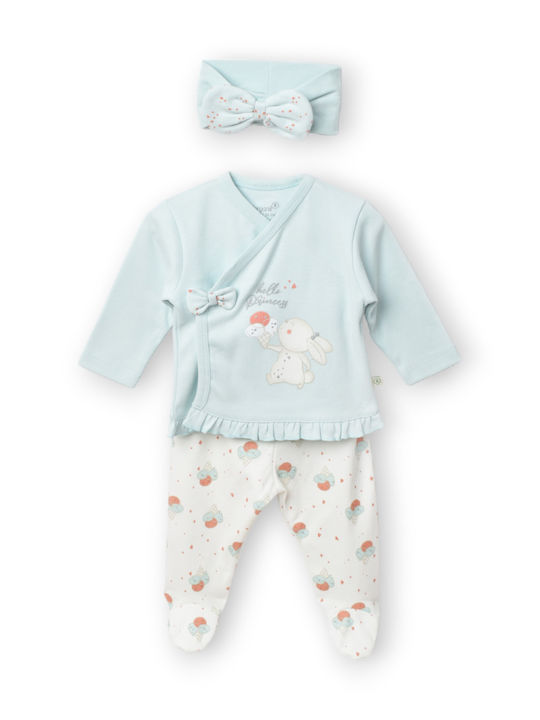 Biorganic Kinder Set mit Hose Winter 2Stück Mint