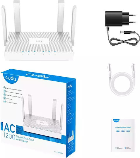 Cudy WR1300E v1 Ασύρματο Router Wi‑Fi 5 με 2 Θύρες Gigabit