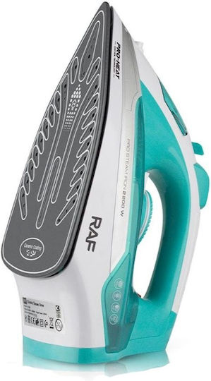 Raf Fier de Călcat cu Aburi 2200W cu Talpă Ceramică și Debit Continu de Abur 14g/min