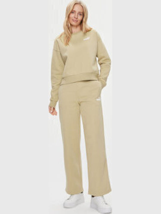 Ess+ Дамски Суитшърт Худи Beige (Beige)