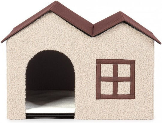 Bizzotto Hundehaus Stoff Beige 58x41x40cm