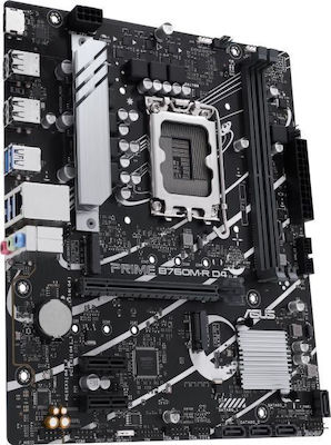 Asus Prime B760M-R D4 Mainboard Micro ATX mit Intel 1700 Sockel